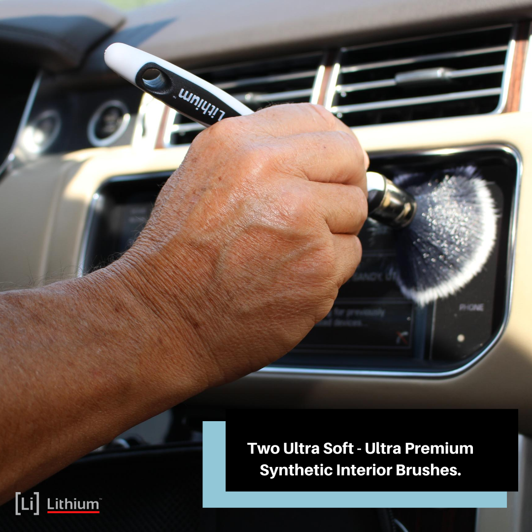 Interior Detailing Brush - Multi-Purpose Boars Bristles Car Detail  Brushes,Ultra Soft Detail Brush Clean Interior Or Exterior, Wheels, Tires,  Engine